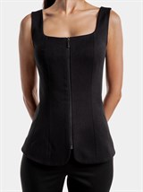 Жилет приталенный на молнии - фото 110167