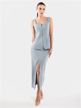 Жилет приталенный на молнии - фото 110181