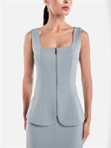 Жилет приталенный на молнии - фото 110184