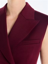 Двубортный жилет с объемными плечами - фото 110194