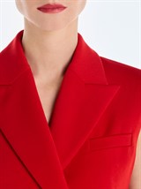 Двубортный жилет с объемными плечами - фото 110213