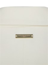 Двубортный жилет с объемными плечами - фото 110220