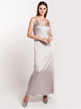 Платье-комбинация макси из шелка - фото 110228