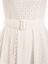 Летнее платье миди из хлопка с шитьем - фото 110236