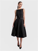 Летнее платье миди из хлопка с шитьем - фото 110252