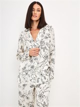 Костюм в пижамном стиле из вискозы - фото 110310