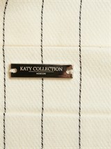 Летний прямой однобортный жакет из хлопка в полоску - фото 110341