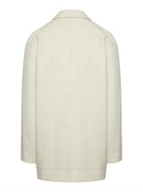 Вечерний прямой жакет из твида с люрексом - фото 110370