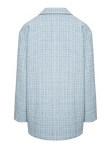 Вечерний прямой жакет из твида с люрексом - фото 110379