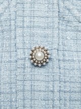 Вечерний корсетный топ с чашками из твида с люрексом - фото 110409