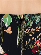 Топ корсетный с чашками из хлопка с цветочным принтом - фото 110416