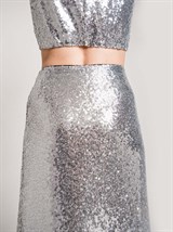 Кроп-топ с пайетками - фото 110424