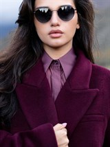 Рубашка полупрозрачная из хлопка с вискозой - фото 110439