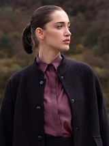 Рубашка полупрозрачная из хлопка с вискозой - фото 110441