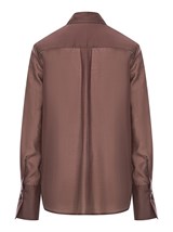 Рубашка полупрозрачная из хлопка с вискозой - фото 110443