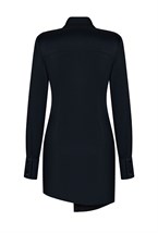 Платье-Рубашка Из Вискозного Крепа - фото 110708