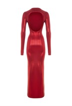 Платье Трикотажное С Открытой Спиной - фото 110732