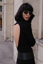 Платье С Открытой Спиной Трикотажное - фото 110762