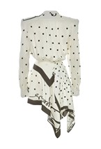 Платье С Акцентными Плечами - фото 110764