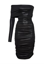 Платье Мини На Одно Плечо - фото 110772