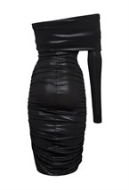 Платье Мини На Одно Плечо - фото 110773