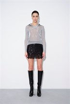 Юбка-Мини Из Пайеток - фото 110862