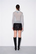 Юбка-Мини Из Пайеток - фото 110863