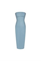 Платье бандо DIANA DENIM - фото 111621