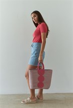 Сумка-тоут №7 MELANGE ROSE - фото 111999