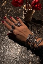 Кольцо Geometry Crystal White - фото 112983