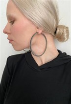 Серьги Black Circle - фото 113003