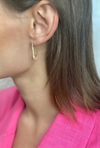 Серьги Golden Crystal Pin - фото 113005