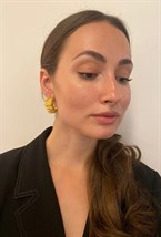 Серьги Half Ring Golden - фото 113007