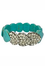 Браслет Baby Blue Turquoise Hearts - фото 113022