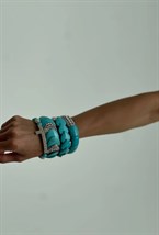 Браслет Baby Blue Turquoise Hearts - фото 113023