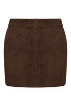 Замшевая мини юбка - фото 113539