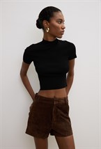 Замшевые шорты - фото 113550