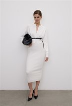 Укороченный вязаный кардиган - фото 113647