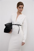 Укороченный вязаный кардиган - фото 113648