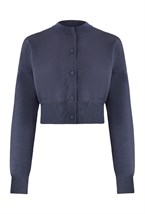 Укороченный вязаный кардиган - фото 113649