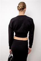 Укороченный вязаный кардиган - фото 113658