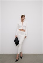 Длинная трикотажная юбка - фото 113721