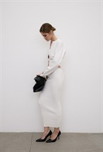 Длинная трикотажная юбка - фото 113722