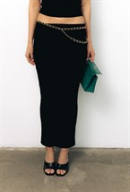 Длинная вязаная юбка - фото 113736