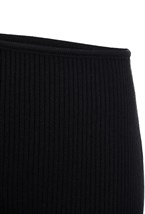 Трикотажное платье с разрезом на талии - фото 113849