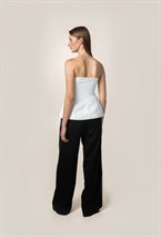 Брюки с защипами прямые - фото 115290