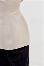 Фигурный вечерний топ с блеском - фото 115339