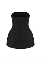 Фигурный вечерний топ с блеском - фото 115347