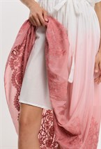 Платье в пол с из градиентного шелка с шитьем - фото 115395