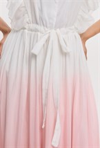 Платье в пол с из градиентного шелка с шитьем - фото 115397